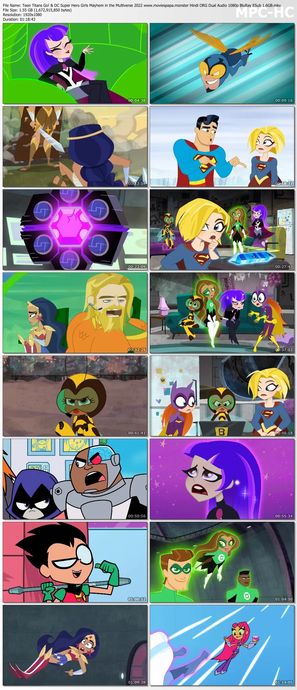 Teen Titans Go! & DC Super Hero Girls Mayhem in the Multiverse 2022 Hindi ORG Dual Audio