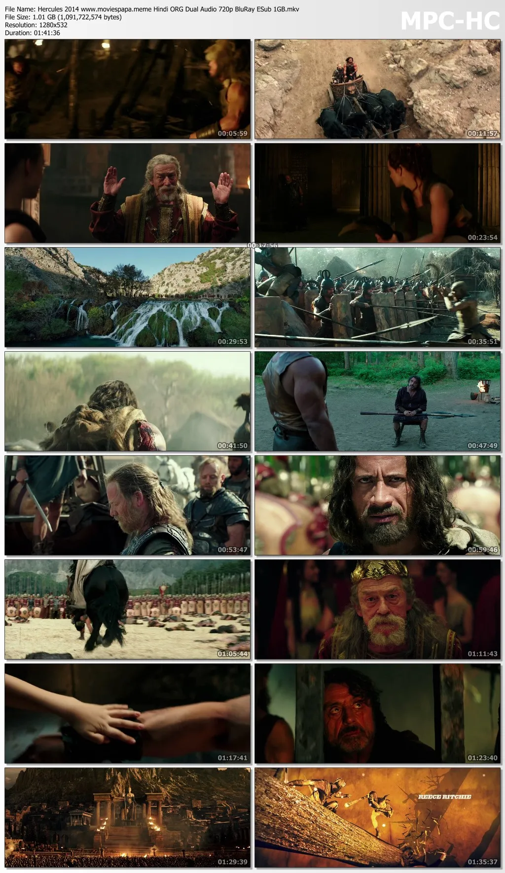 Hercules 2014 Hindi ORG Dual Audio 1080p | 720p | 480p BluRay ESub Download