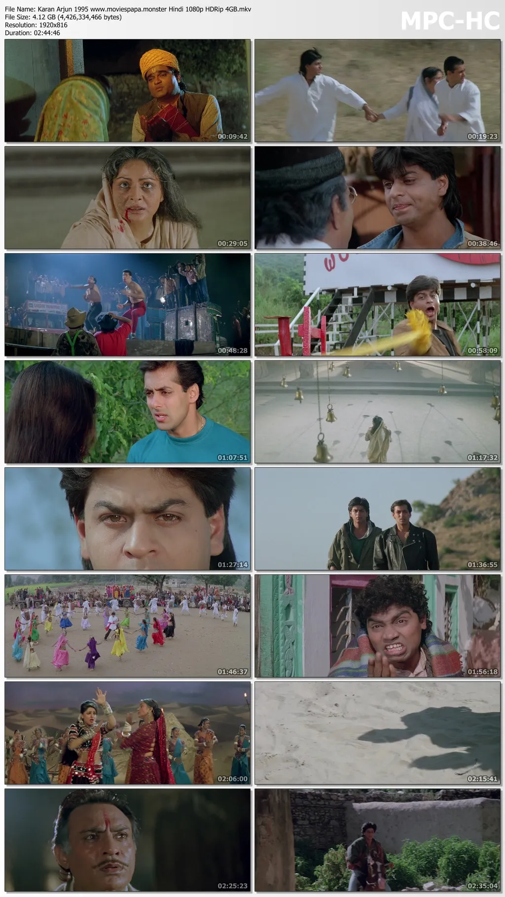 Karan Arjun 1995 Hindi 1080p | 720p | 480p HDRip Download