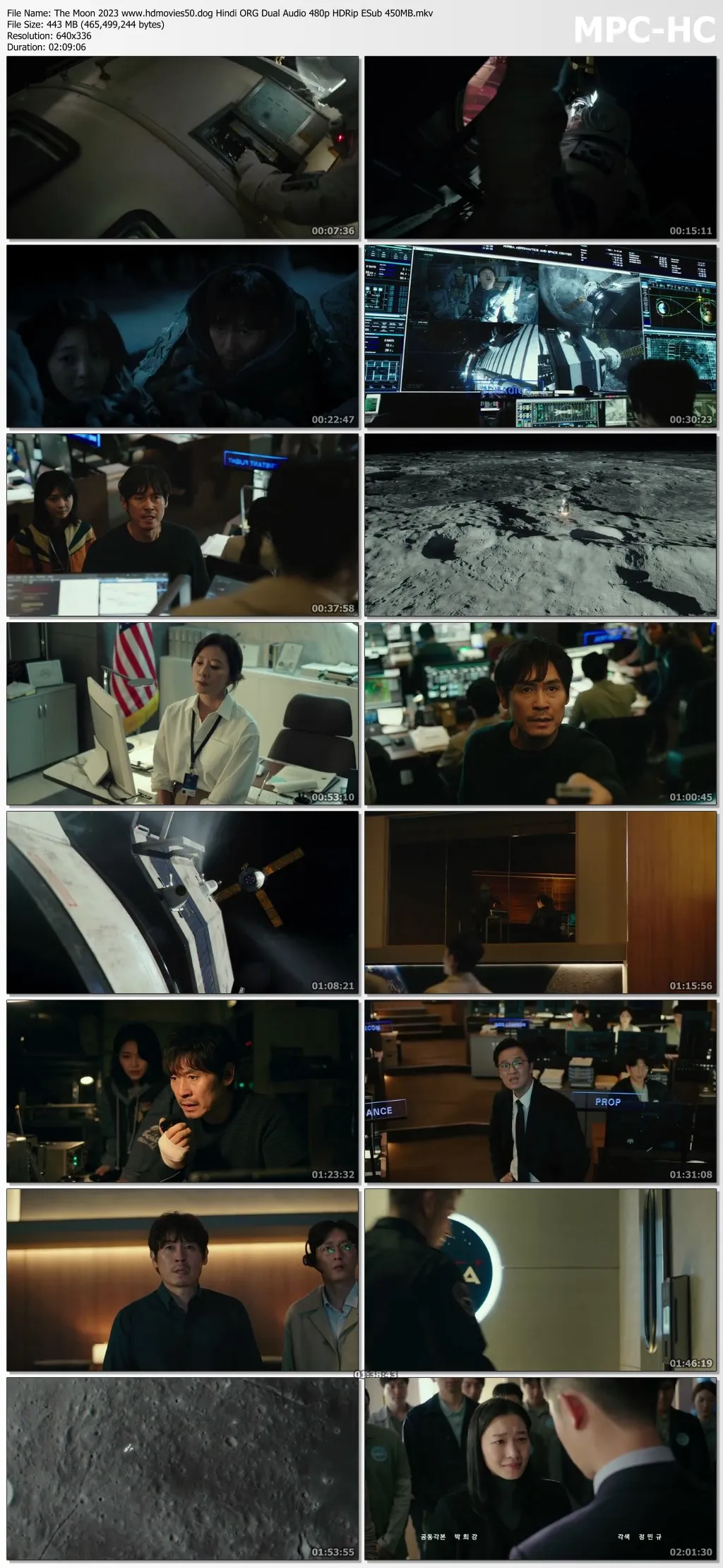 The Moon 2023 Hindi ORG Dual Audio 480p HDRip ESub 450MB Download