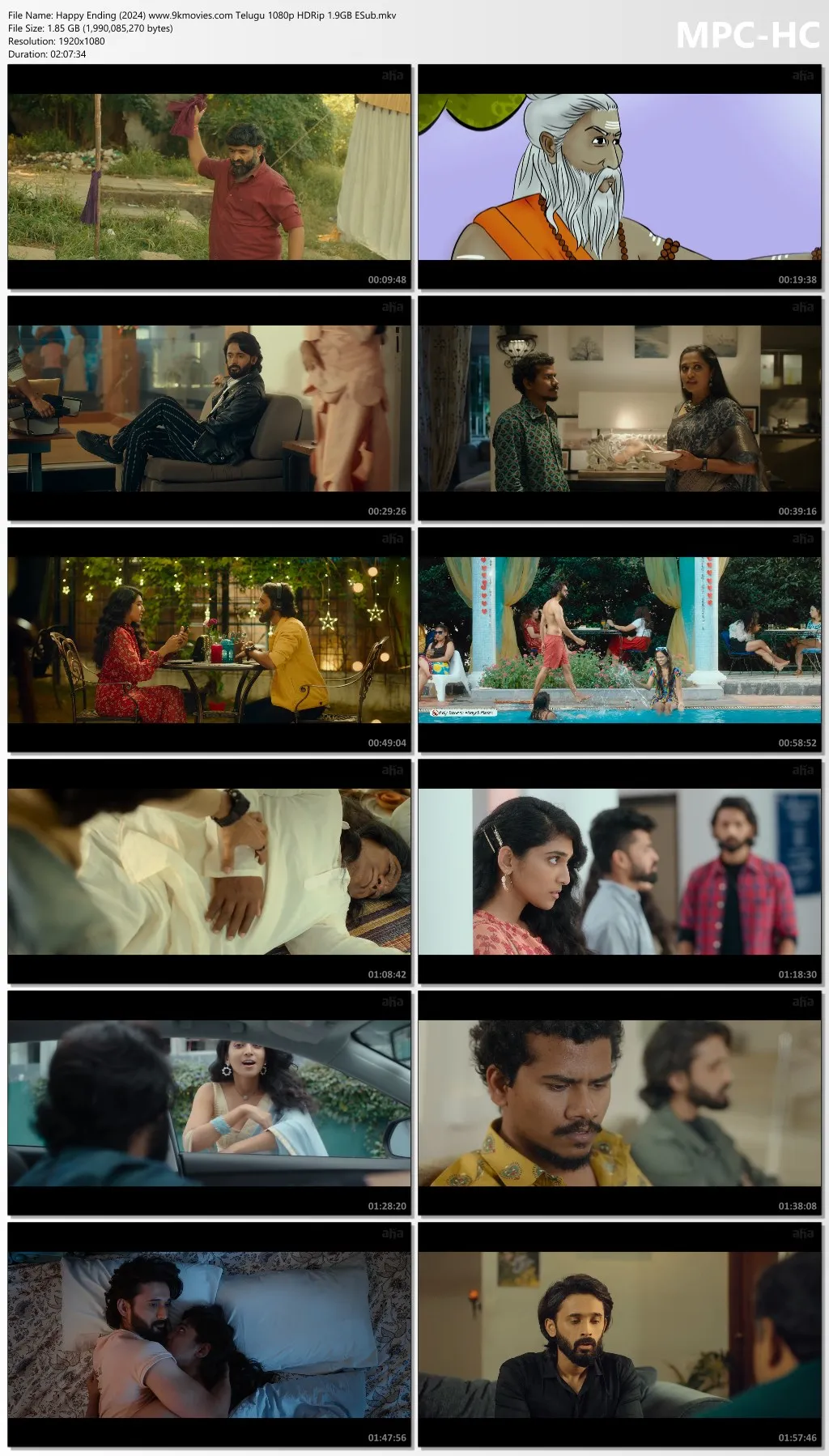 Happy Ending 2024 Telugu 1080p | 720p | 480p HDRip ESub Download