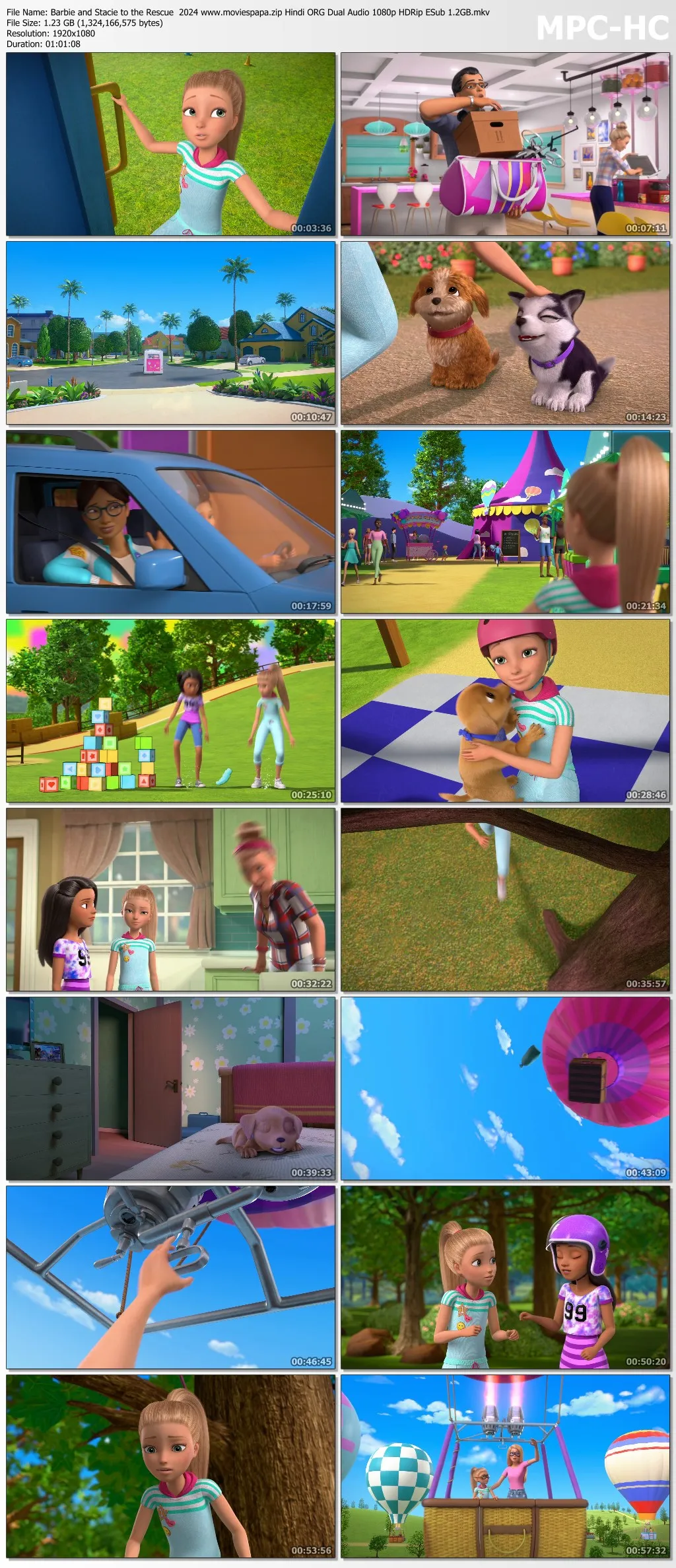 Barbie and Stacie to the Rescue 2024 Hindi ORG Dual Audio 1080p | 720p | 480p HDRip ESub Download