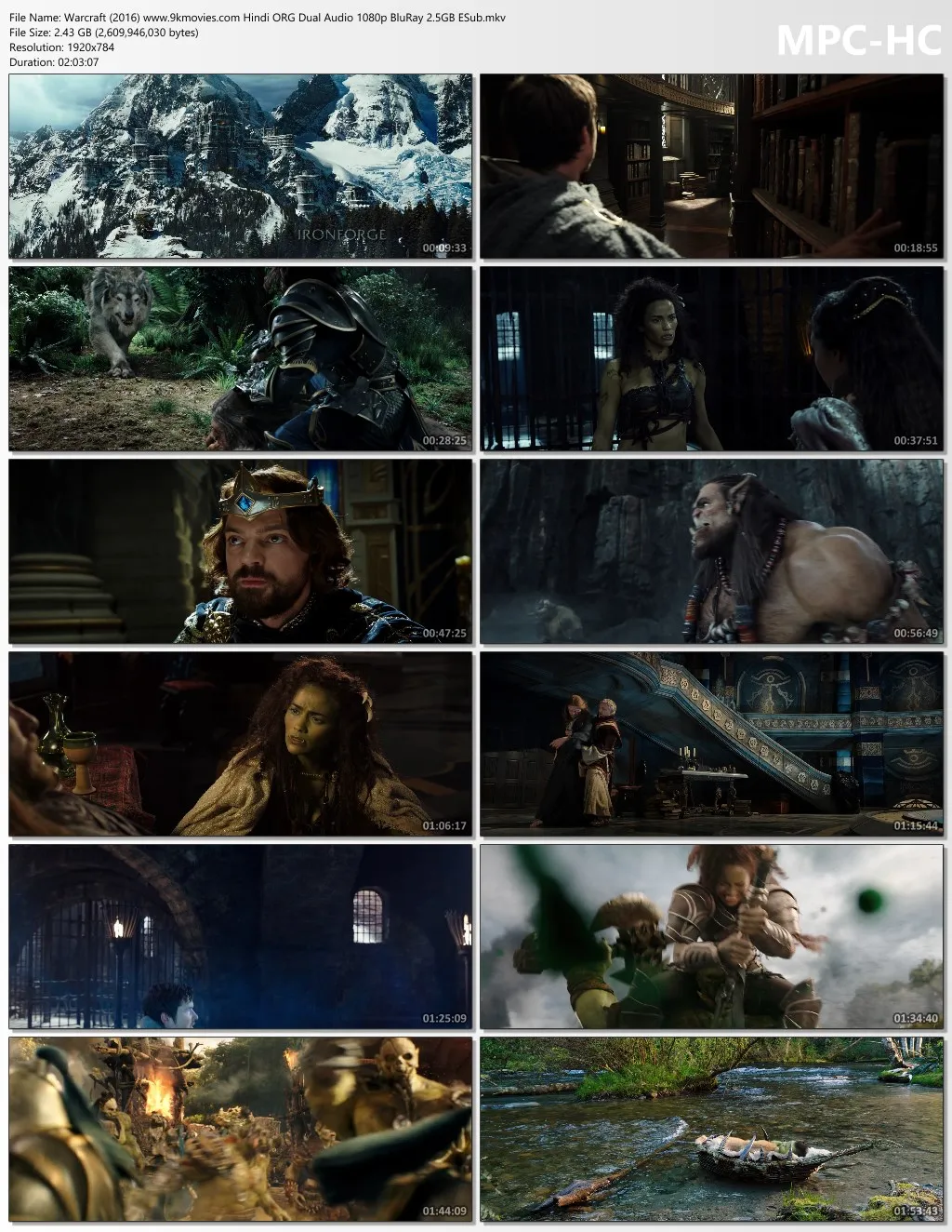 Warcraft 2016 Hindi ORG Dual Audio 1080p | 720p | 480p BluRay ESub Download