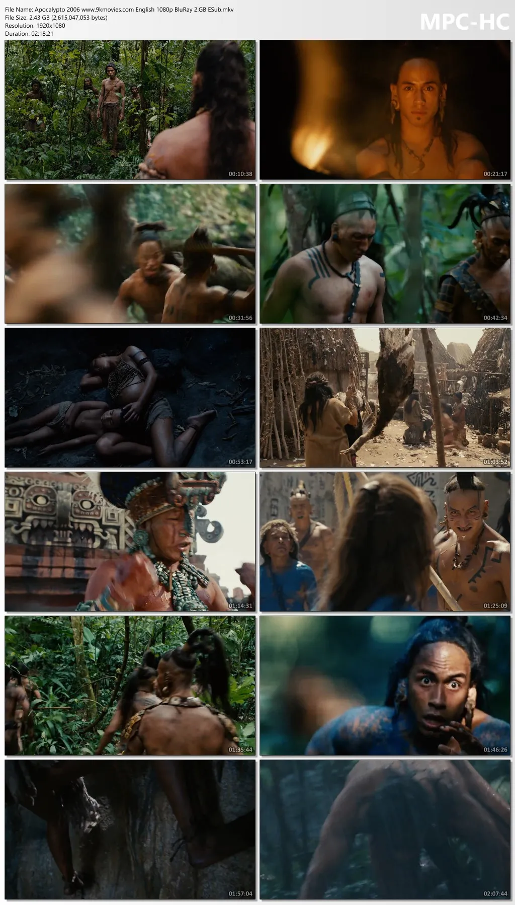 Apocalypto 2006 English 1080p | 720p | 480p BluRay ESub Download