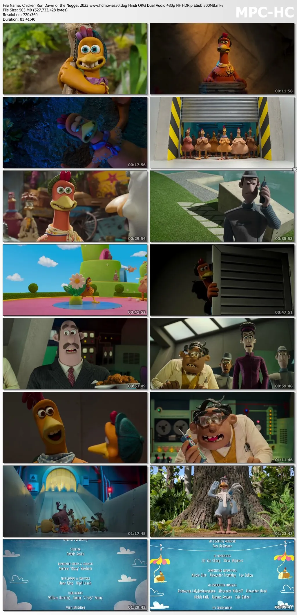 Chicken Run Dawn of the Nugget 2023 Hindi ORG Dual Audio 1080p NF HDRip ESub 2.5GB