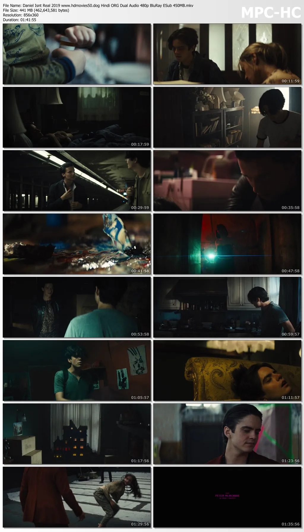 Daniel Isnt Real 2019 Hindi ORG Dual Audio 480p BluRay ESub 450MB Download