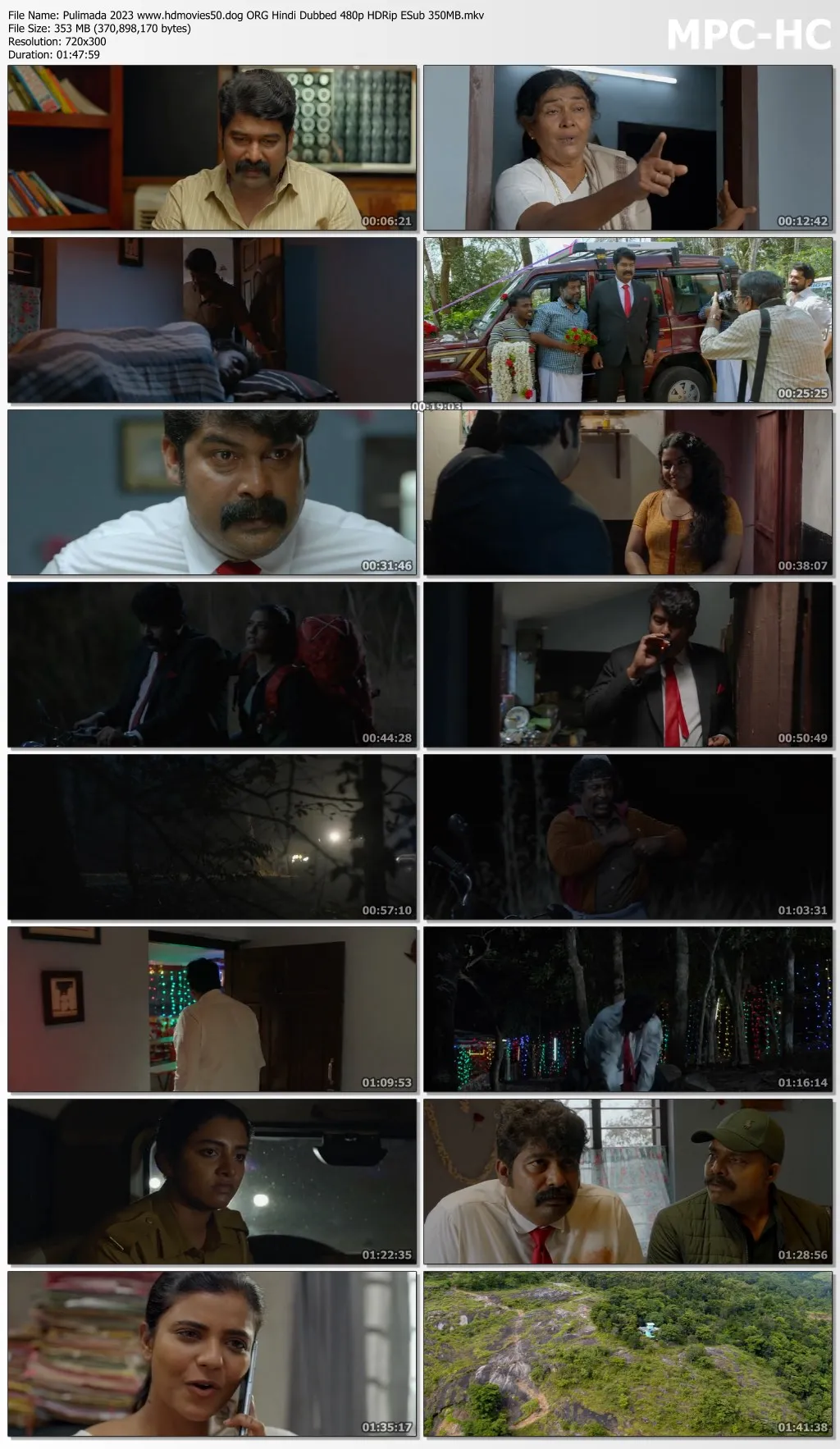 Pulimada 2023 ORG Hindi Dubbed 1080p HDRip ESub 2.1GB Download