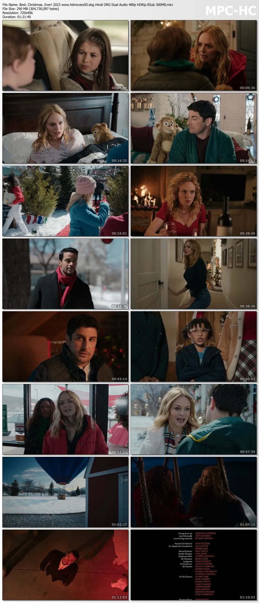 Best. Christmas. Ever! 2023 Hindi ORG Dual Audio 720p HDRip ESub 800MB Download