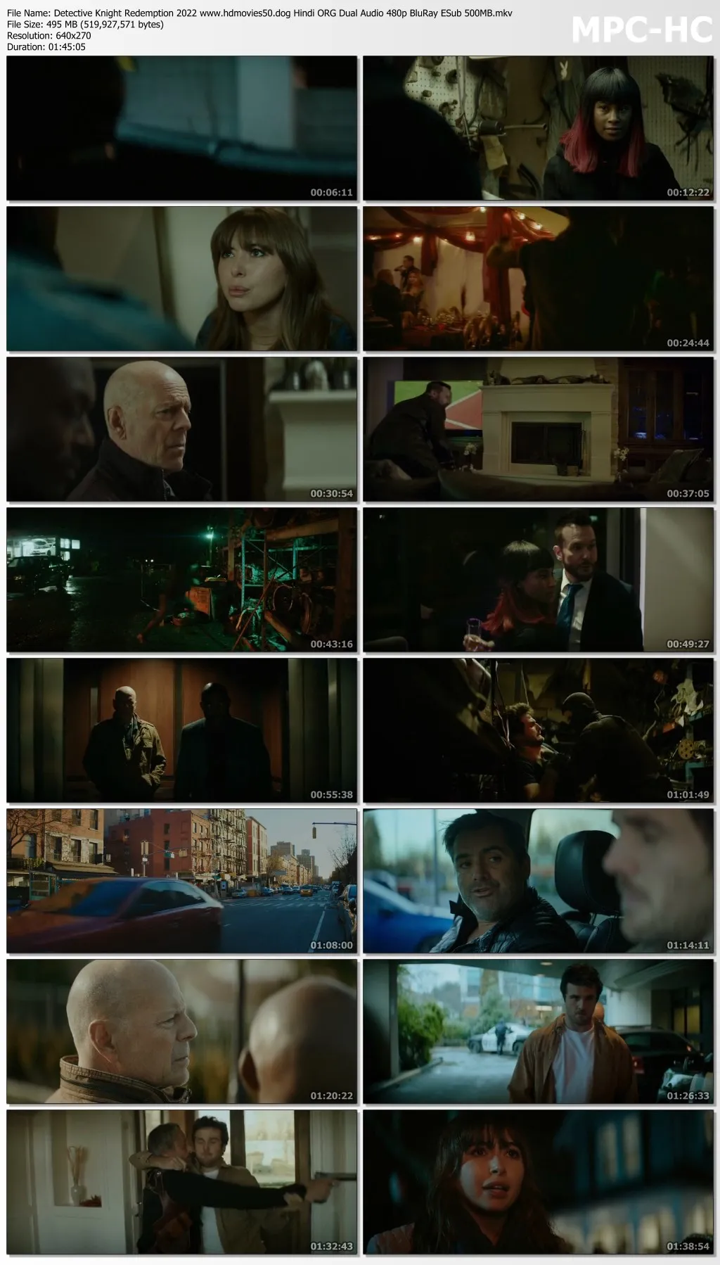 Detective Knight Redemption 2022 Hindi ORG Dual Audio 720p BluRay ESub 1GB Download