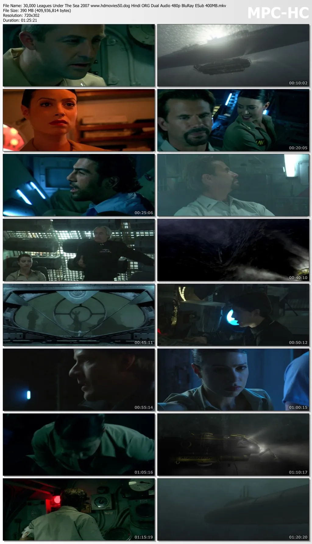 30000 Leagues Under The Sea 2007 Hindi ORG Dual Audio 480p BluRay ESub 400MB Download