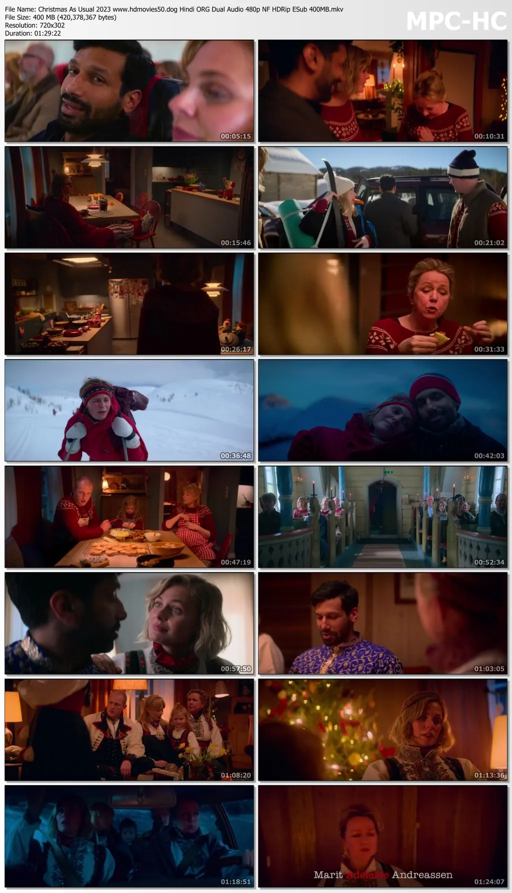 Christmas As Usual 2023 Hindi ORG Dual Audio 480p NF HDRip ESub 400MB Download