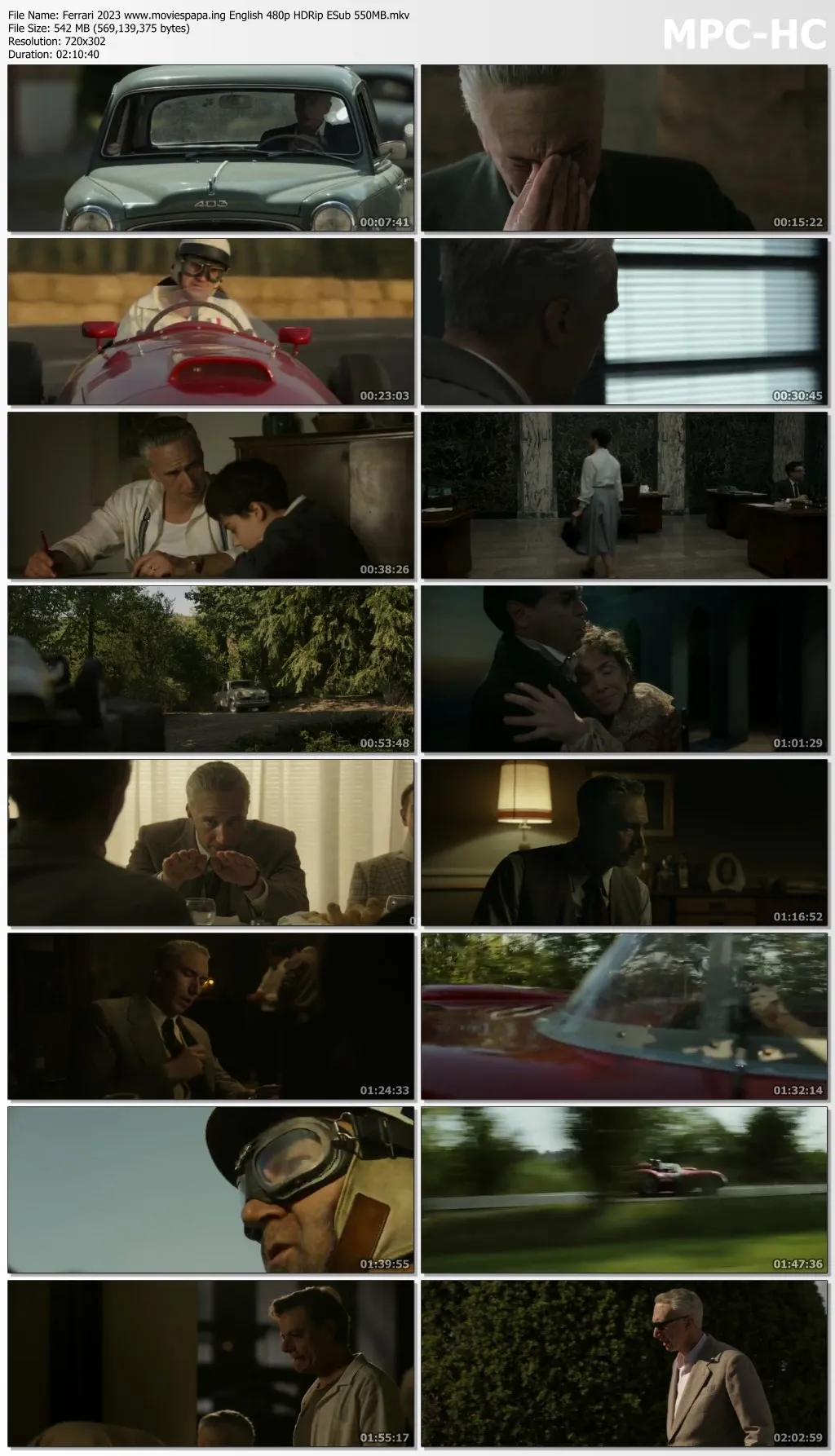 Ferrari 2023 English 720p HDRip ESub 900MB Download