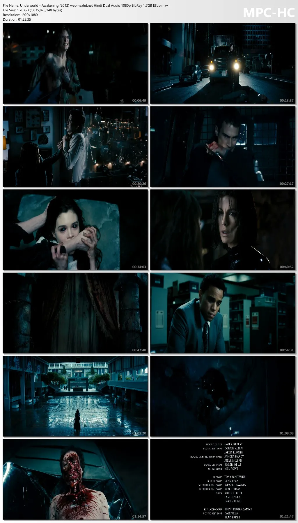 Underworld Awakening 2012 Hindi Dual Audio 1080p | 720p | 480p BluRay ESub Download