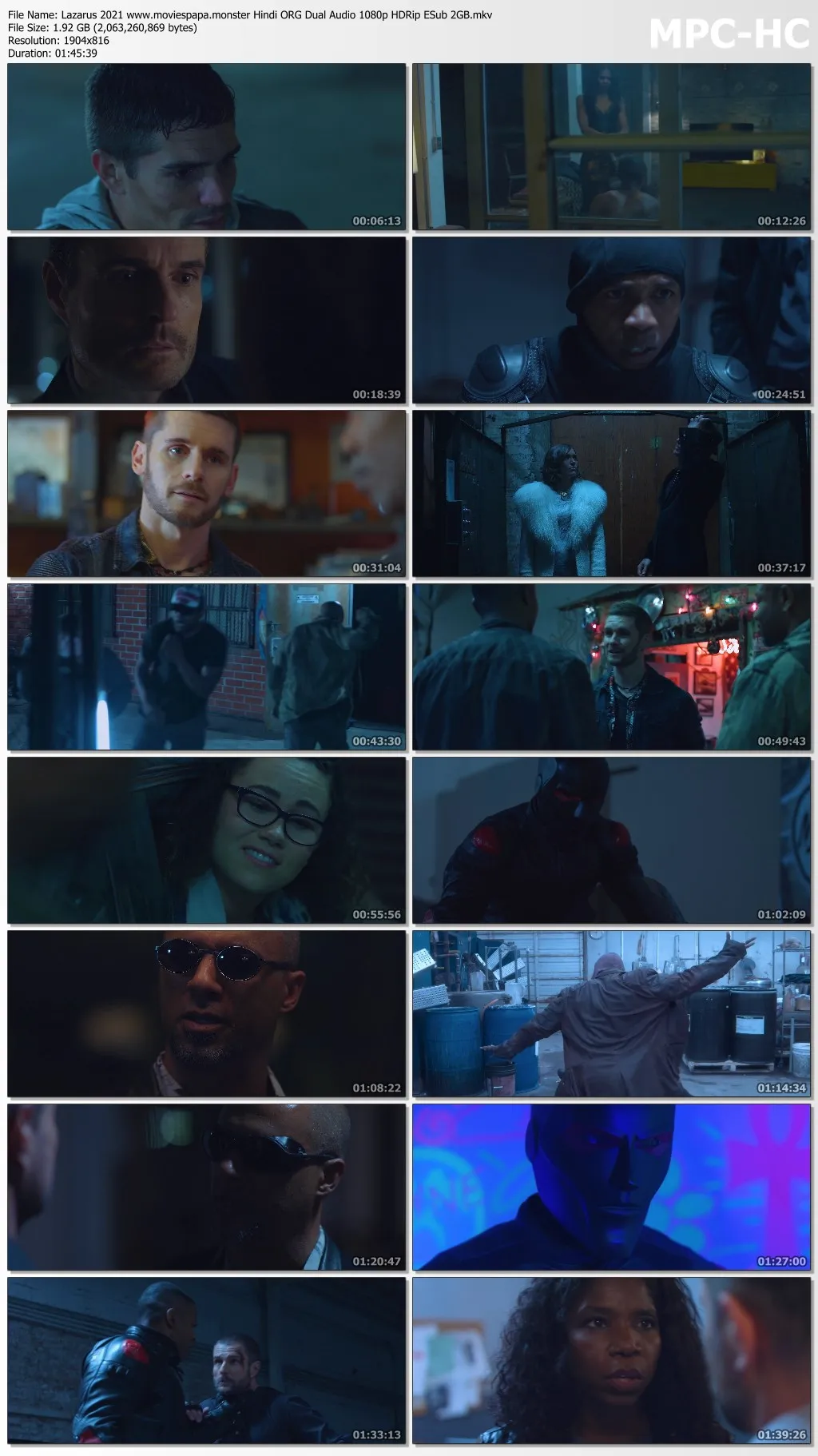 Lazarus 2021 Hindi ORG Dual Audio 1080p | 720p | 480p HDRip ESub Download