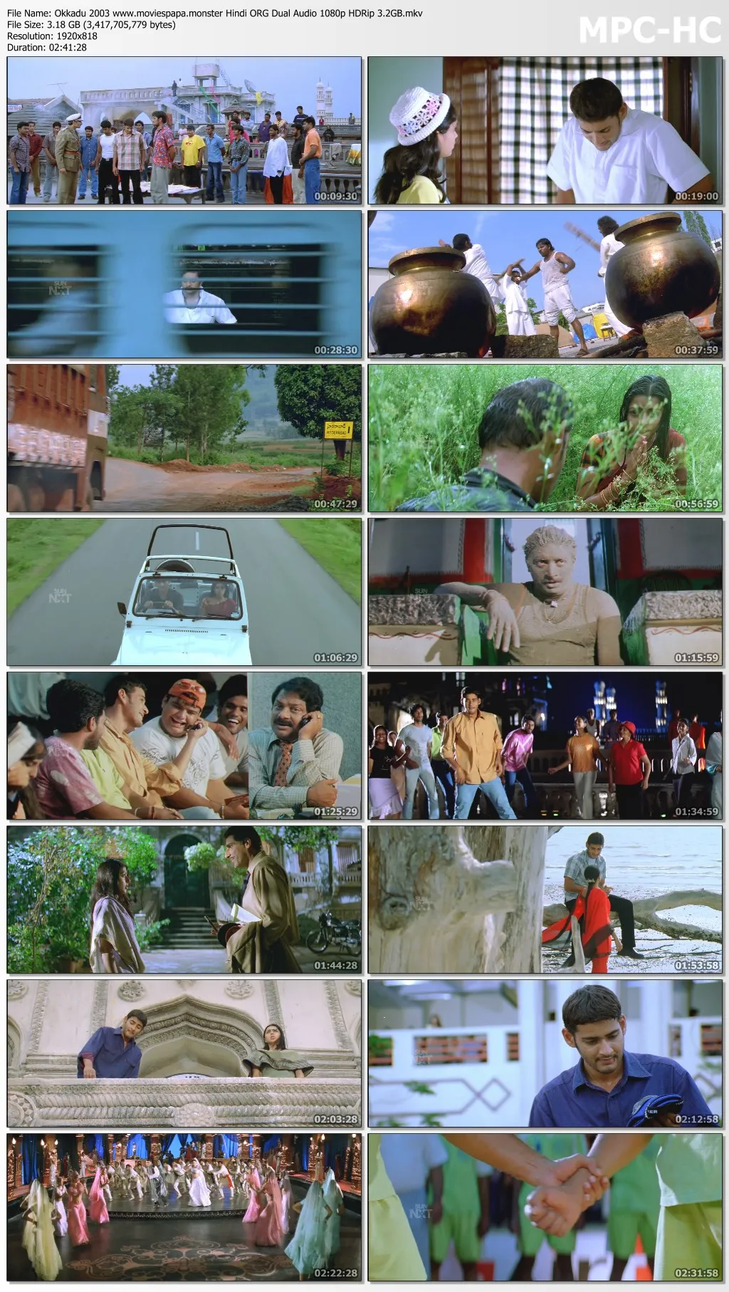 Okkadu 2003 Hindi ORG Dual Audio 1080p | 720p | 480p HDRip Download