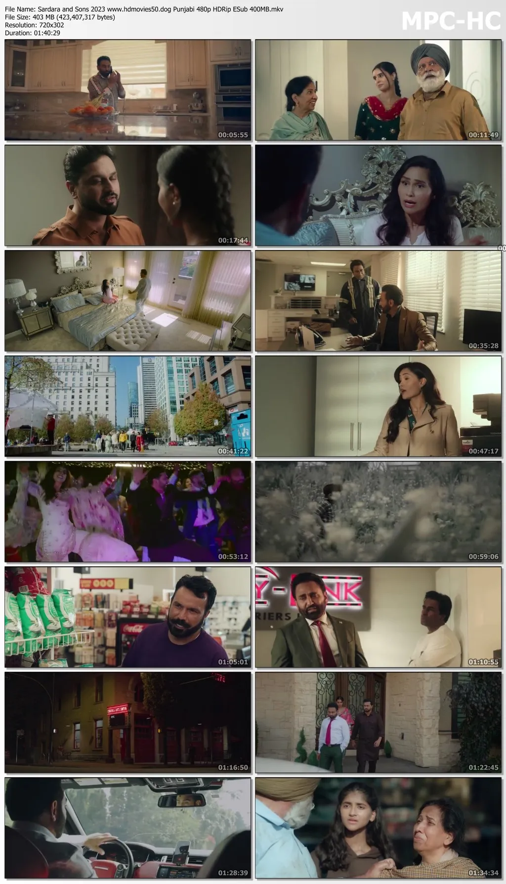 Sardara and Sons 2023 Punjabi 720p HDRip ESub 900MB Download