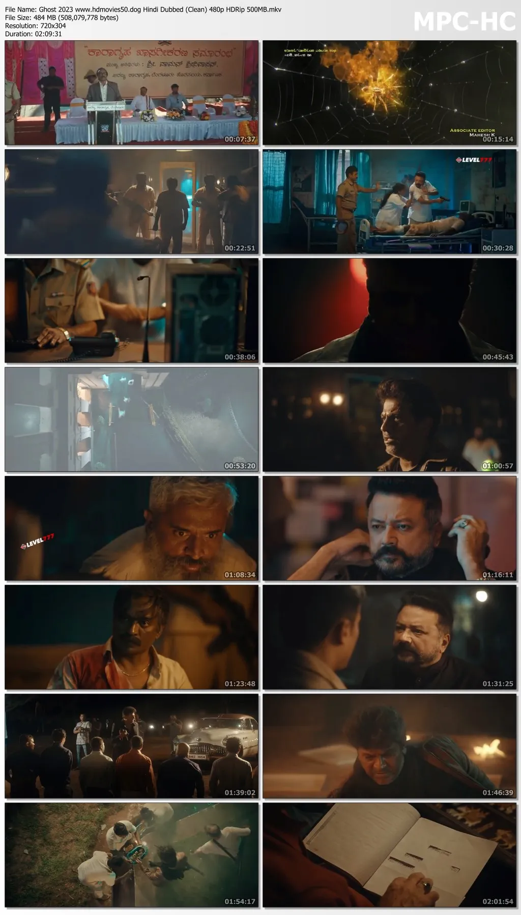 Ghost 2023 Hindi Dubbed (Clean) 480p HDRip 500MB Download