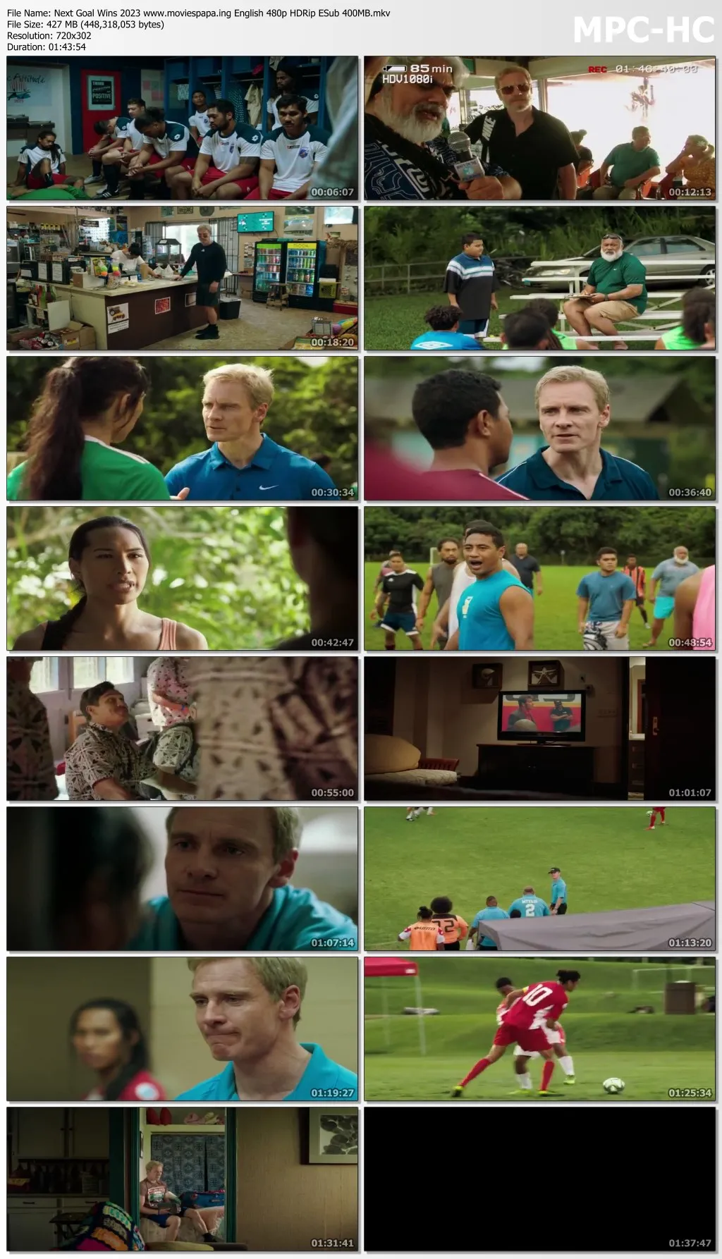 Next Goal Wins 2023 English 480p HDRip ESub 400MB Download