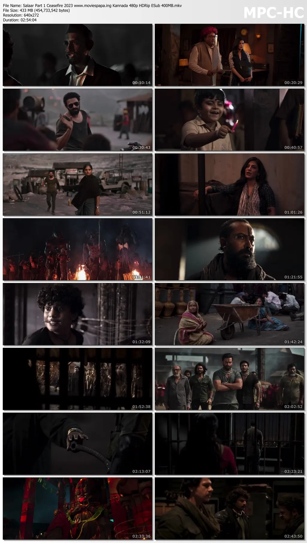 Salaar Part 1 Ceasefire 2023 Malayalam 480p HDRip ESub 400MB Download