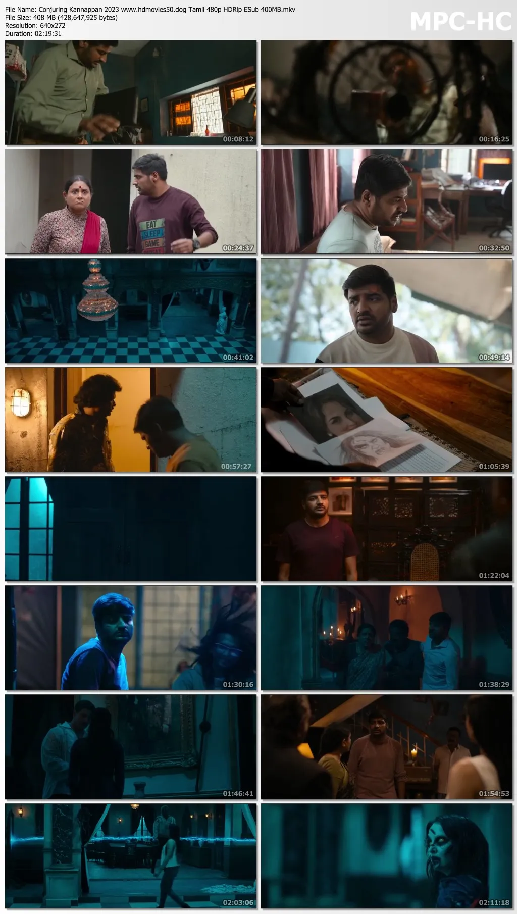 Conjuring Kannappan 2023 Tamil 480p HDRip ESub 400MB Download