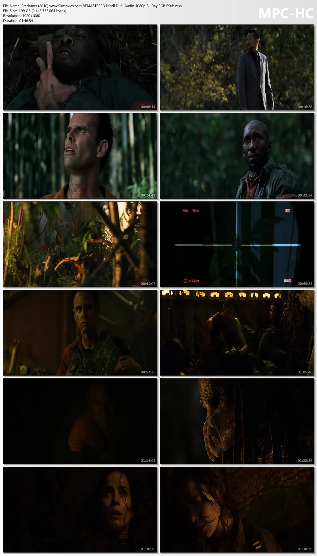 Predators 2010 REMASTERED Hindi Dual Audio 1080p | 720p | 480p BluRay ESub Download