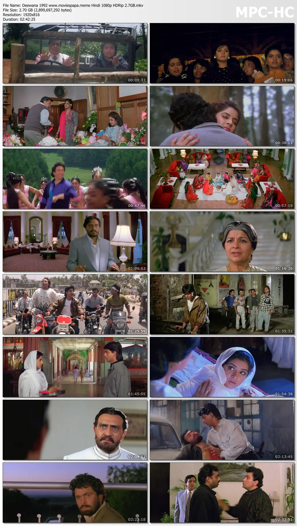 Deewana 1992 Hindi 1080p | 720p | 480p HDRip Download