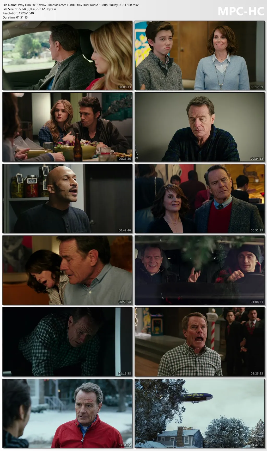 Why Him 2016 Hindi ORG Dual Audio 1080p | 720p | 480p BluRay ESub Download