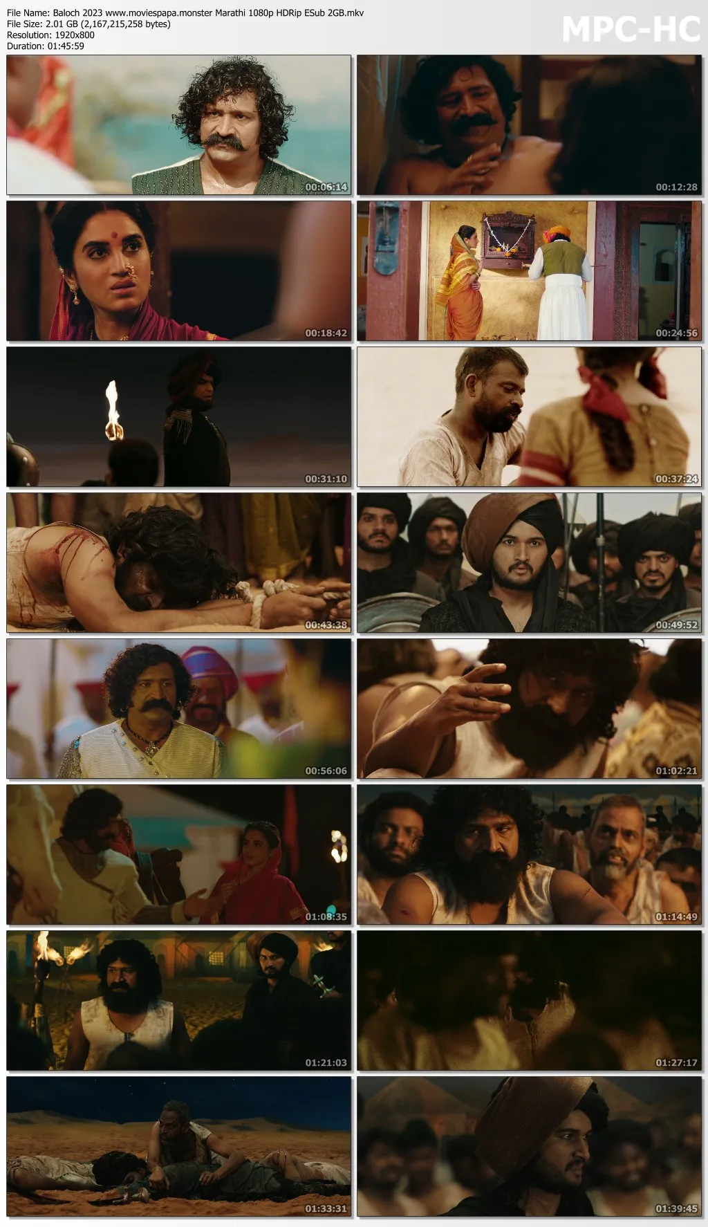 Baloch 2023 Marathi 1080p | 720p | 480p HDRip ESub Download