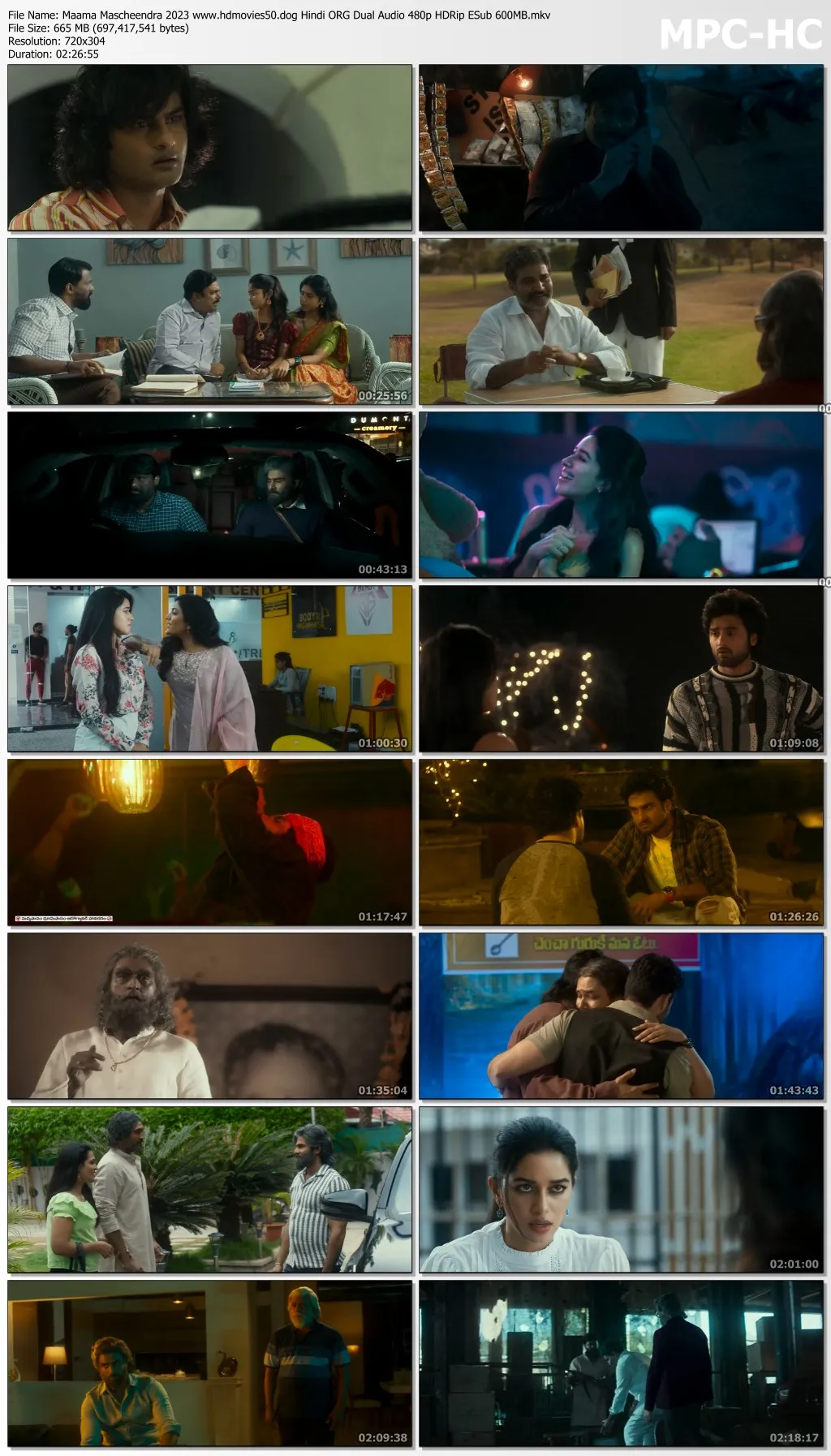 Maama Mascheendra 2023 Hindi ORG Dual Audio 480p HDRip ESub 600MB Download