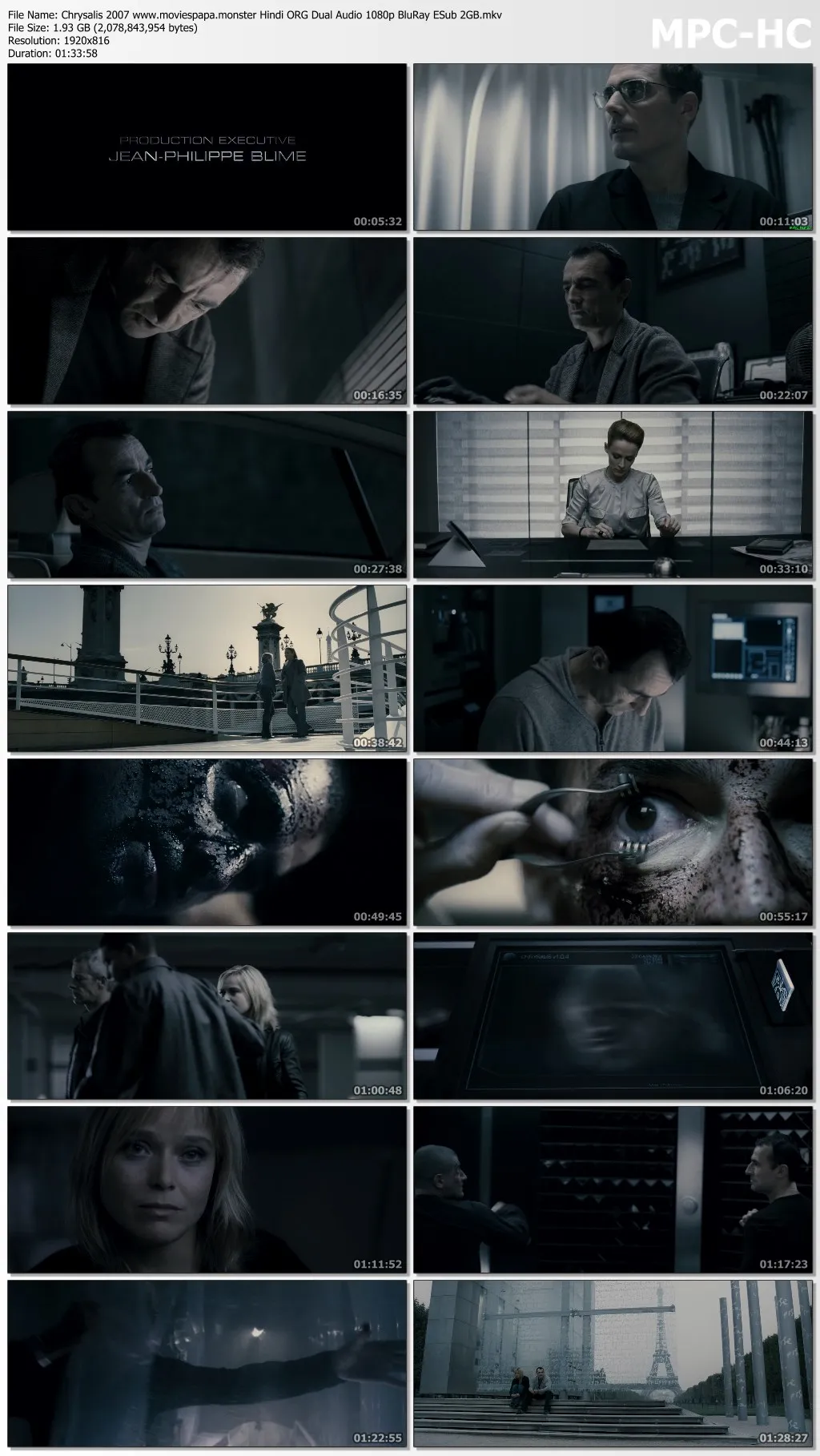 Chrysalis 2007 Hindi ORG Dual Audio 1080p | 720p | 480p BluRay ESub Download