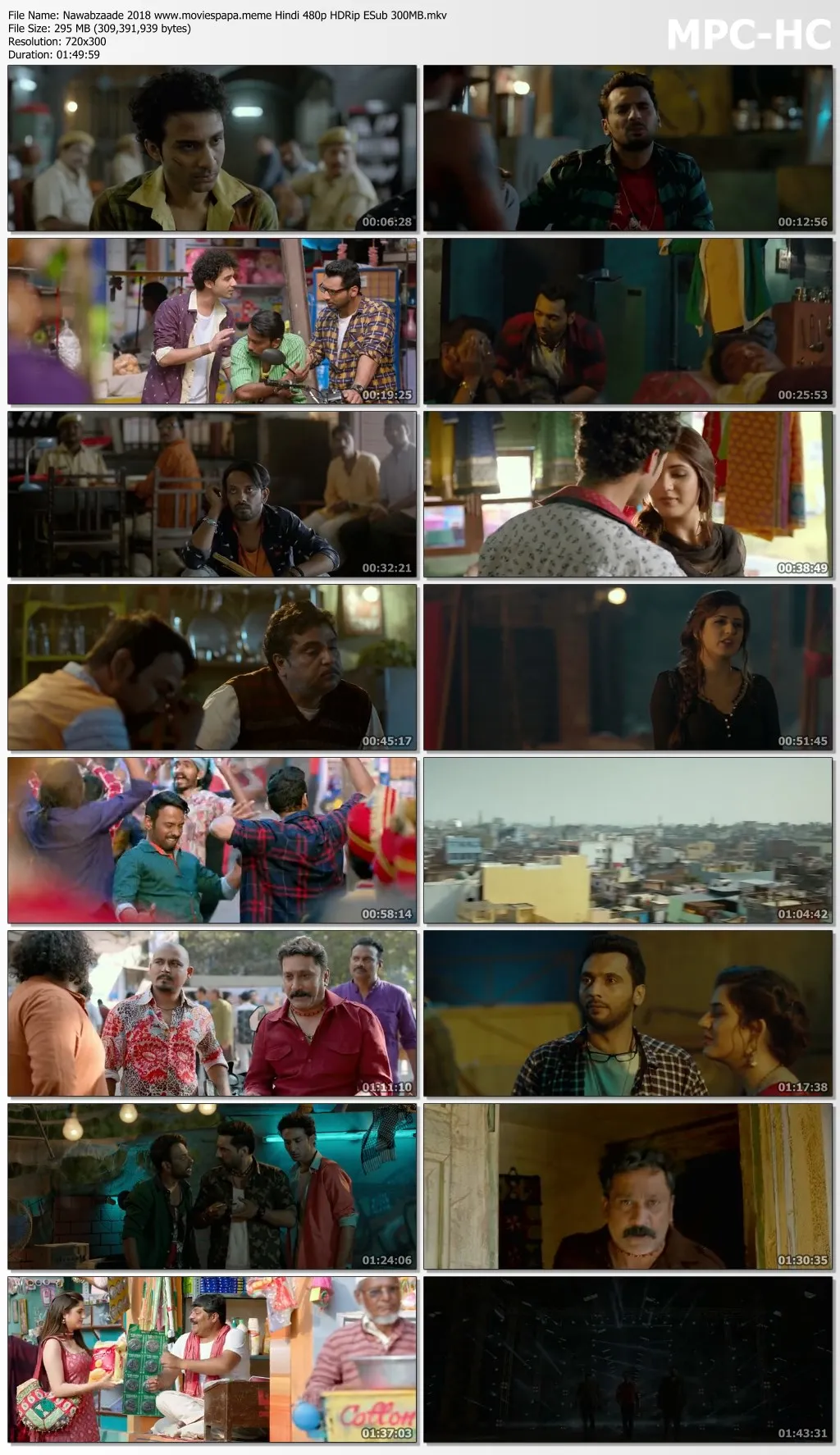 Nawabzaade 2018 Hindi 480p HDRip ESub 300MB Download