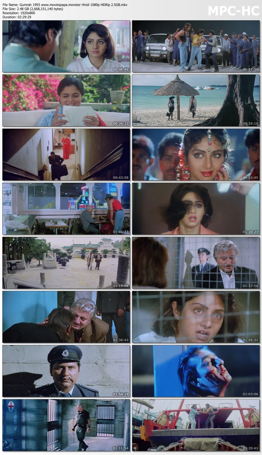 Gumrah 1993 Hindi 1080p | 720p | 480p HDRip Download