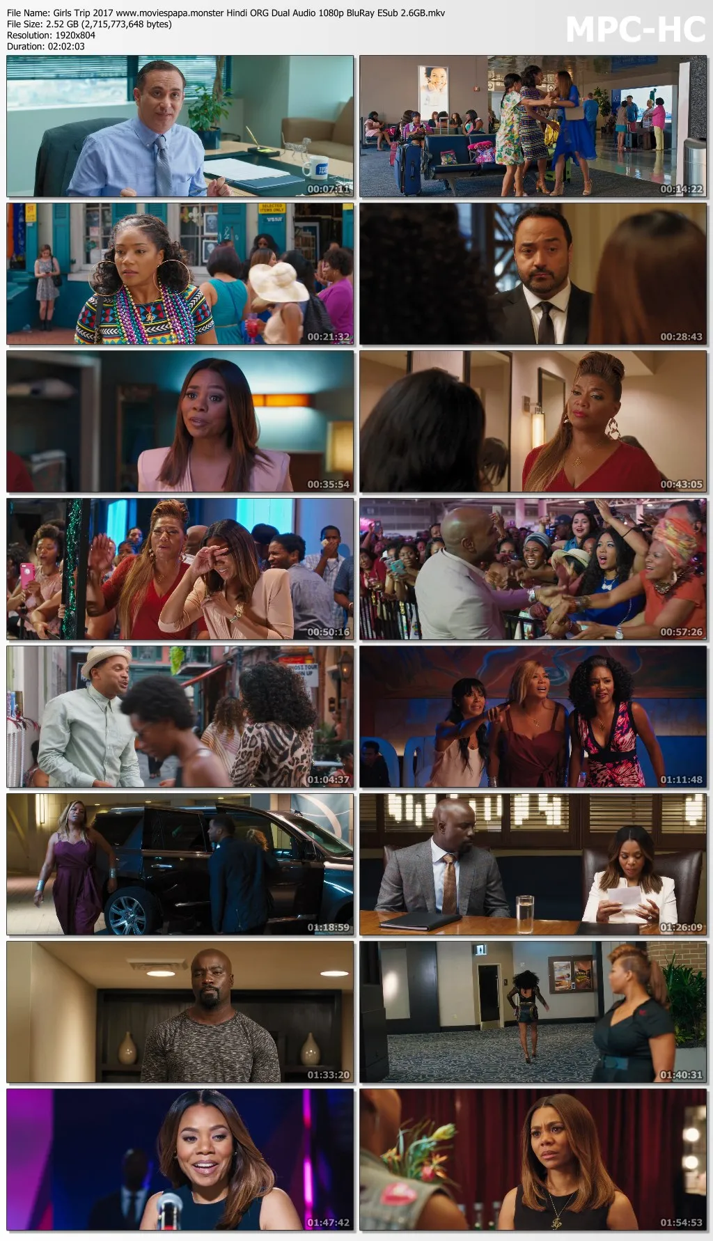 Girls Trip 2017 Hindi ORG Dual Audio 1080p | 720p | 480p BluRay ESub Download