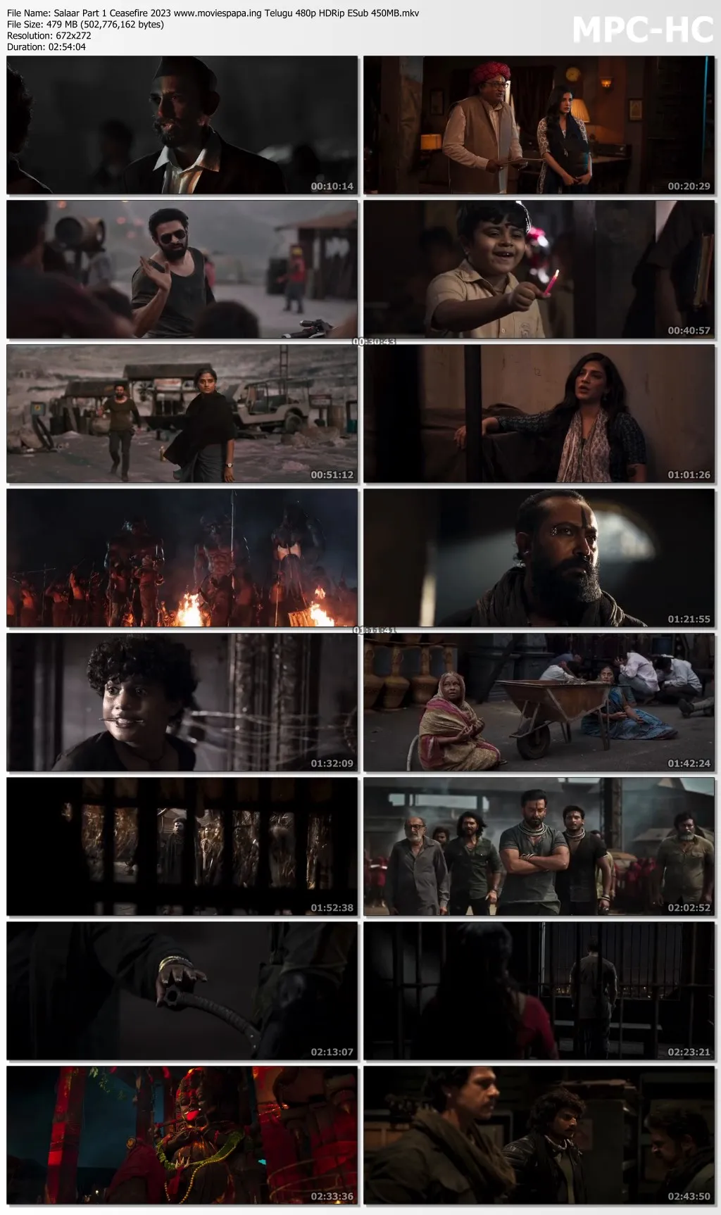 Salaar Part 1 Ceasefire 2023 Telugu 720p HDRip ESub 1.6GB Download