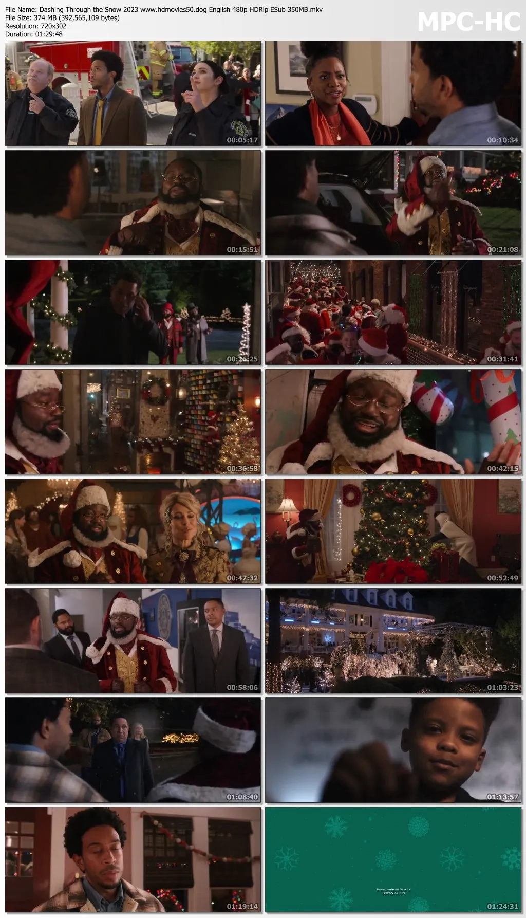 Dashing Through the Snow 2023 English 720p DSNP HDRip MSub 800MB Download