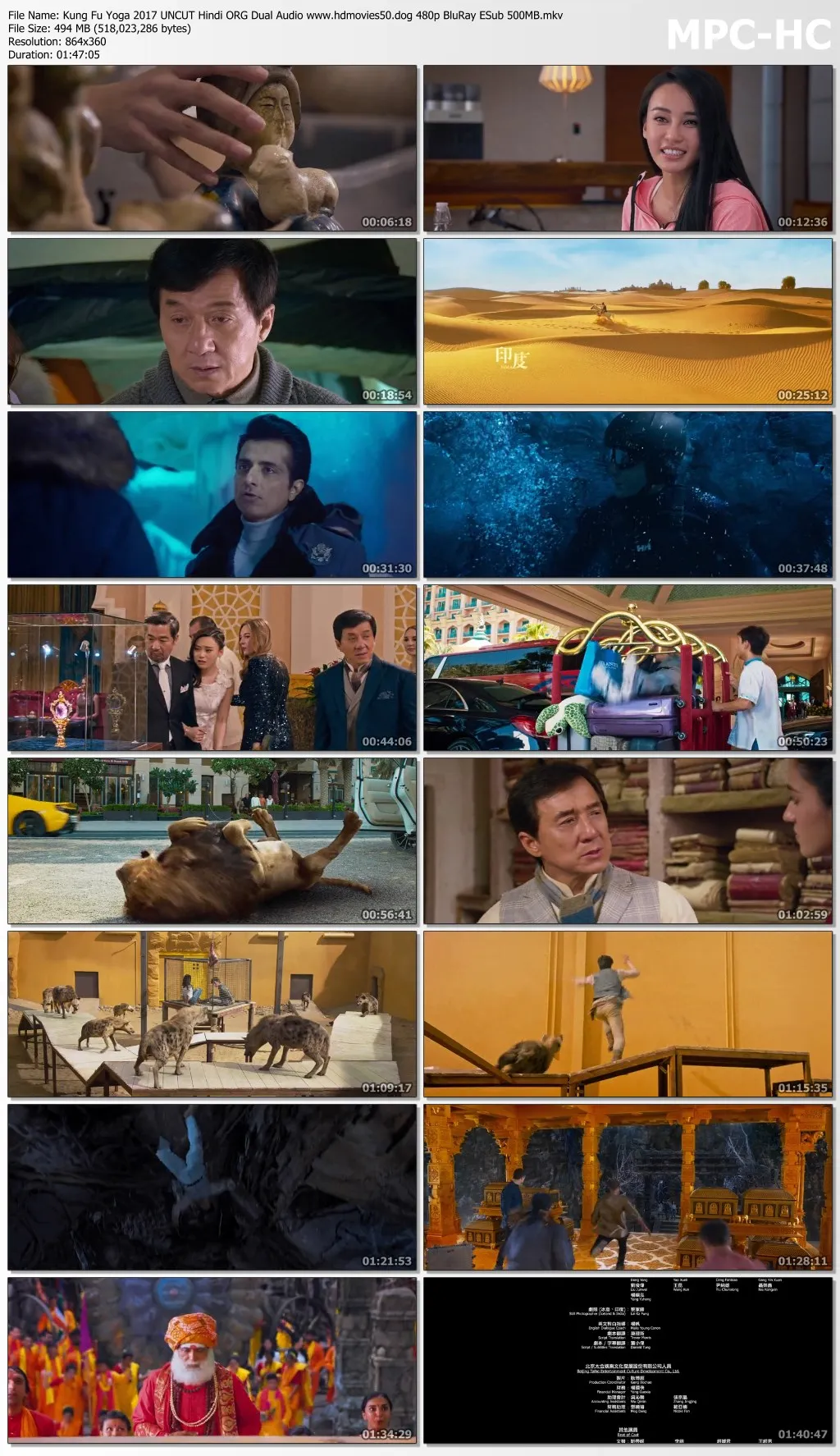 Kung Fu Yoga 2017 UNCUT Hindi ORG Dual Audio 1080p BluRay ESub 2.2GB Download