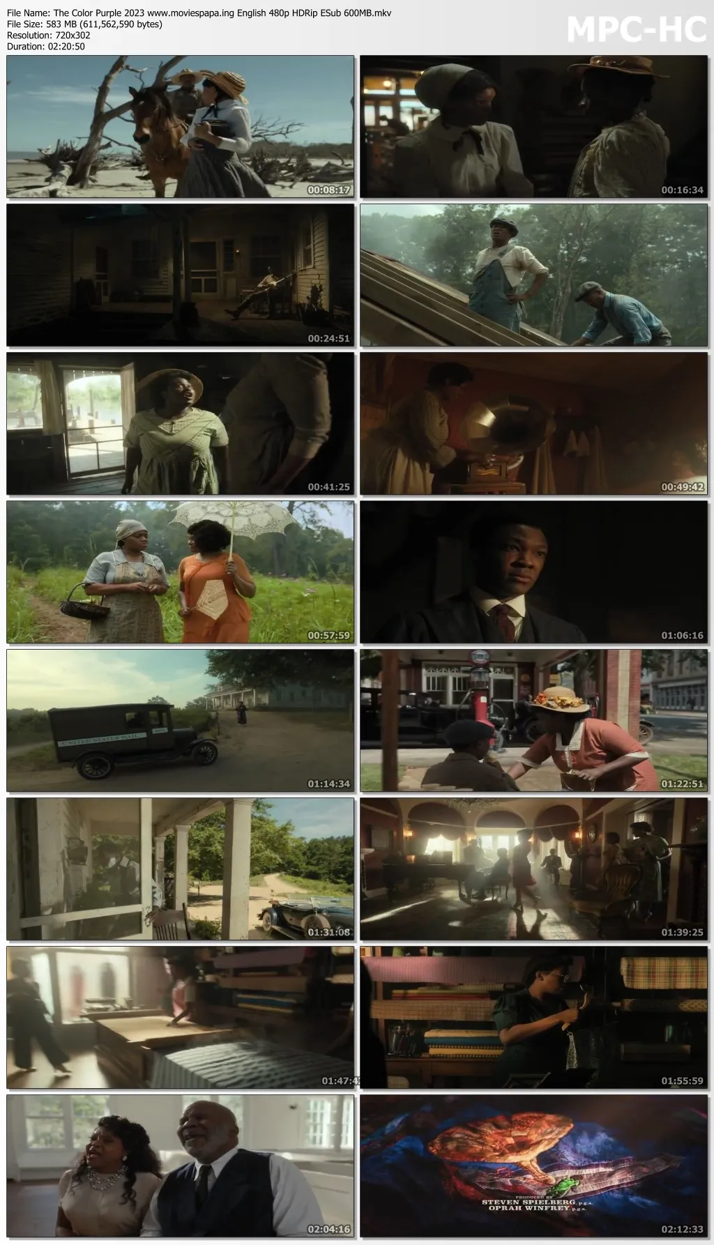  The Color Purple 2023 English 480p HDRip ESub 600MB Download