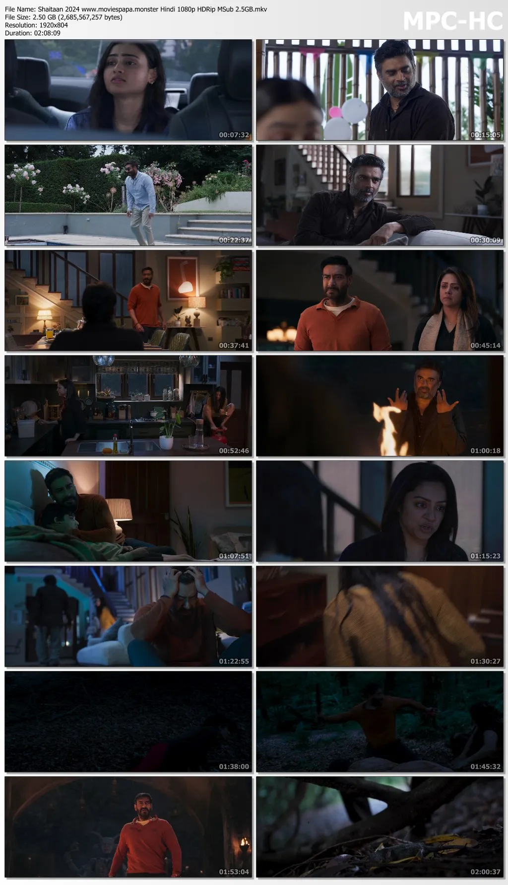 Shaitaan 2024 Hindi 1080p | 720p | 480p HDRip MSub Download