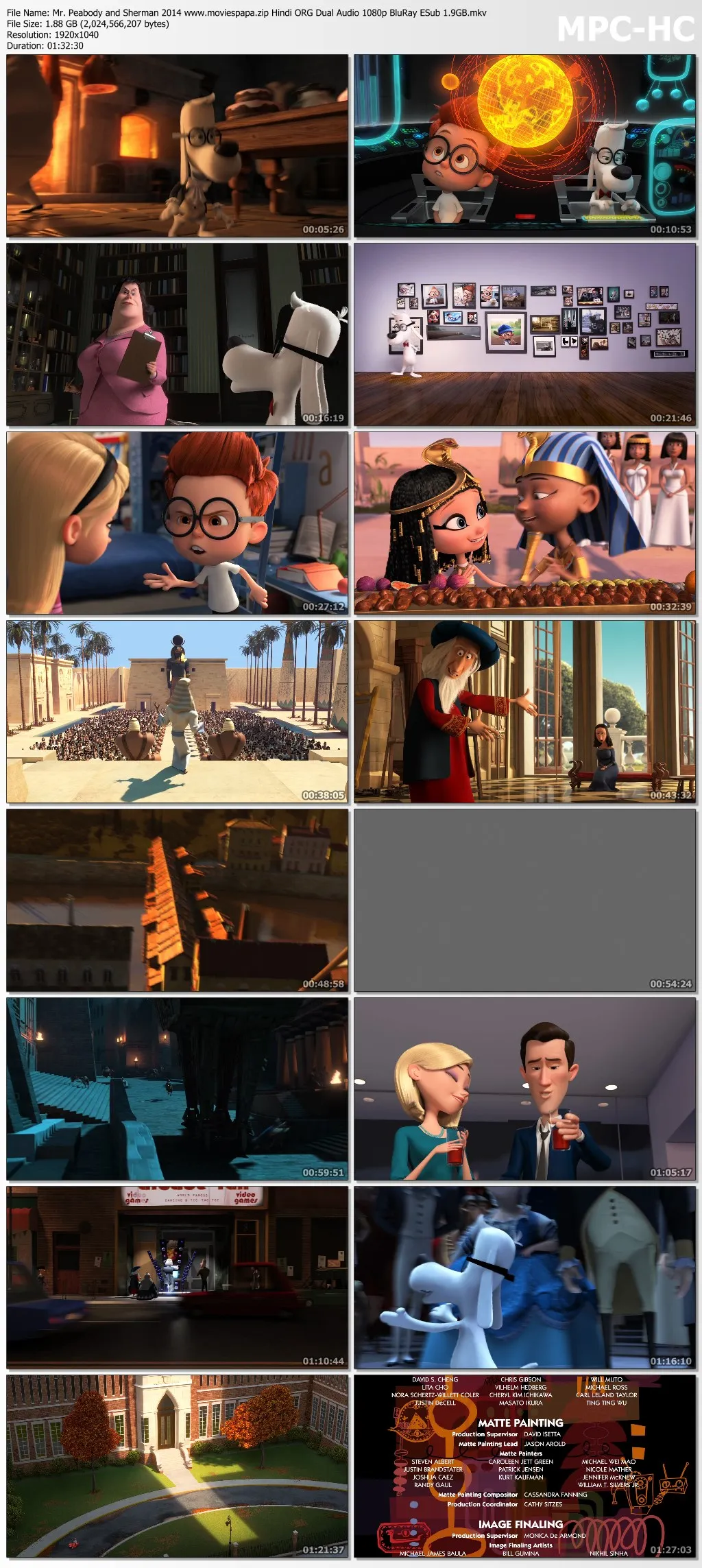 Mr. Peabody and Sherman 2014 Hindi ORG Dual Audio 1080p | 720p | 480p BluRay ESub Dow