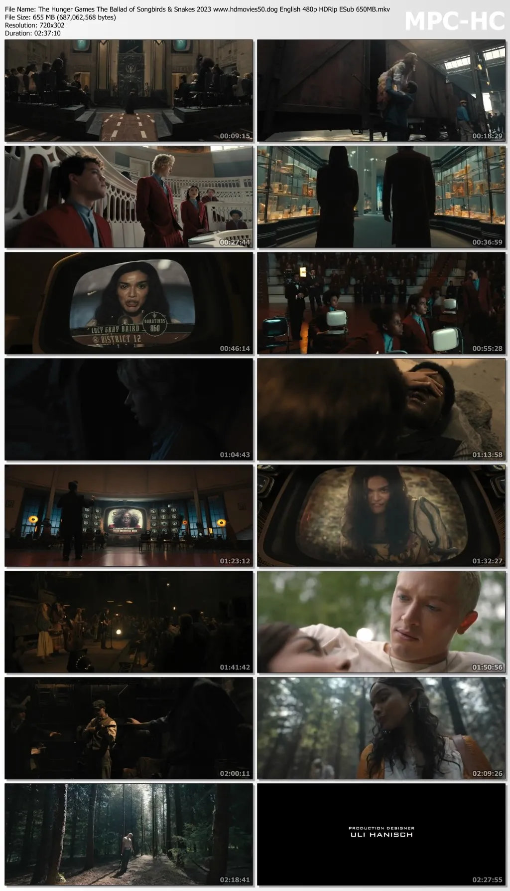 The Hunger Games The Ballad of Songbirds & Snakes 2023 English 720p AMZN HDRip ESub 9