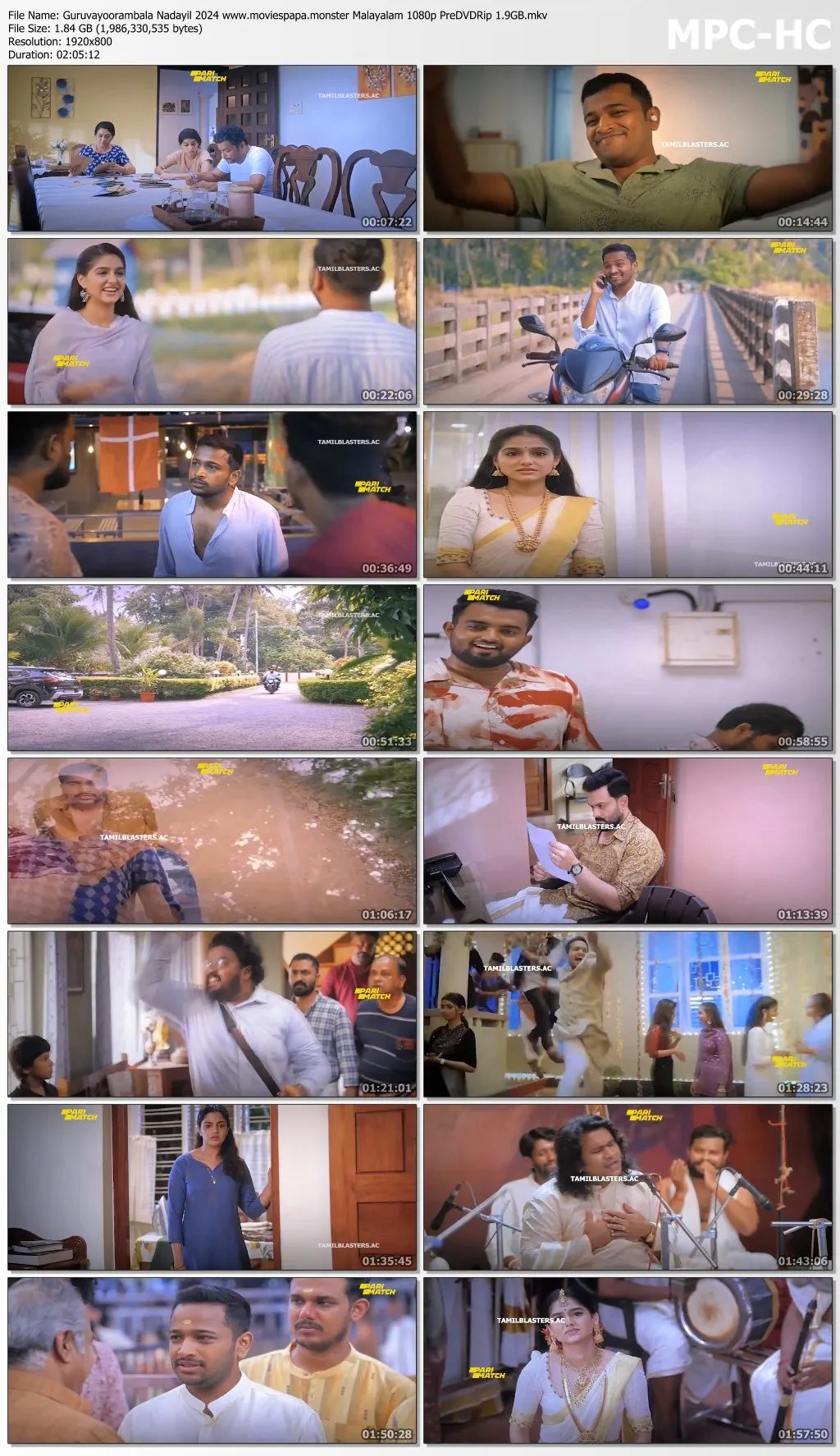 Guruvayoorambala Nadayil 2024 Malayalam 1080p | 720p | 480p PreDVDRip Download
