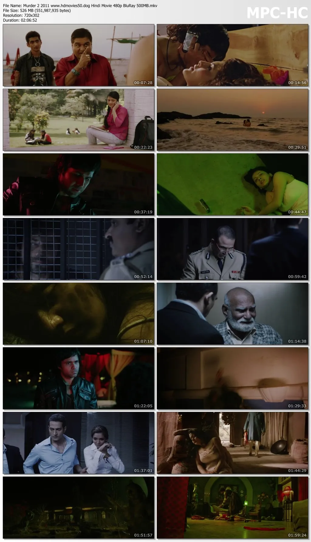 Murder 2 2011 Hindi Movie 720p BluRay 1.2GB Download