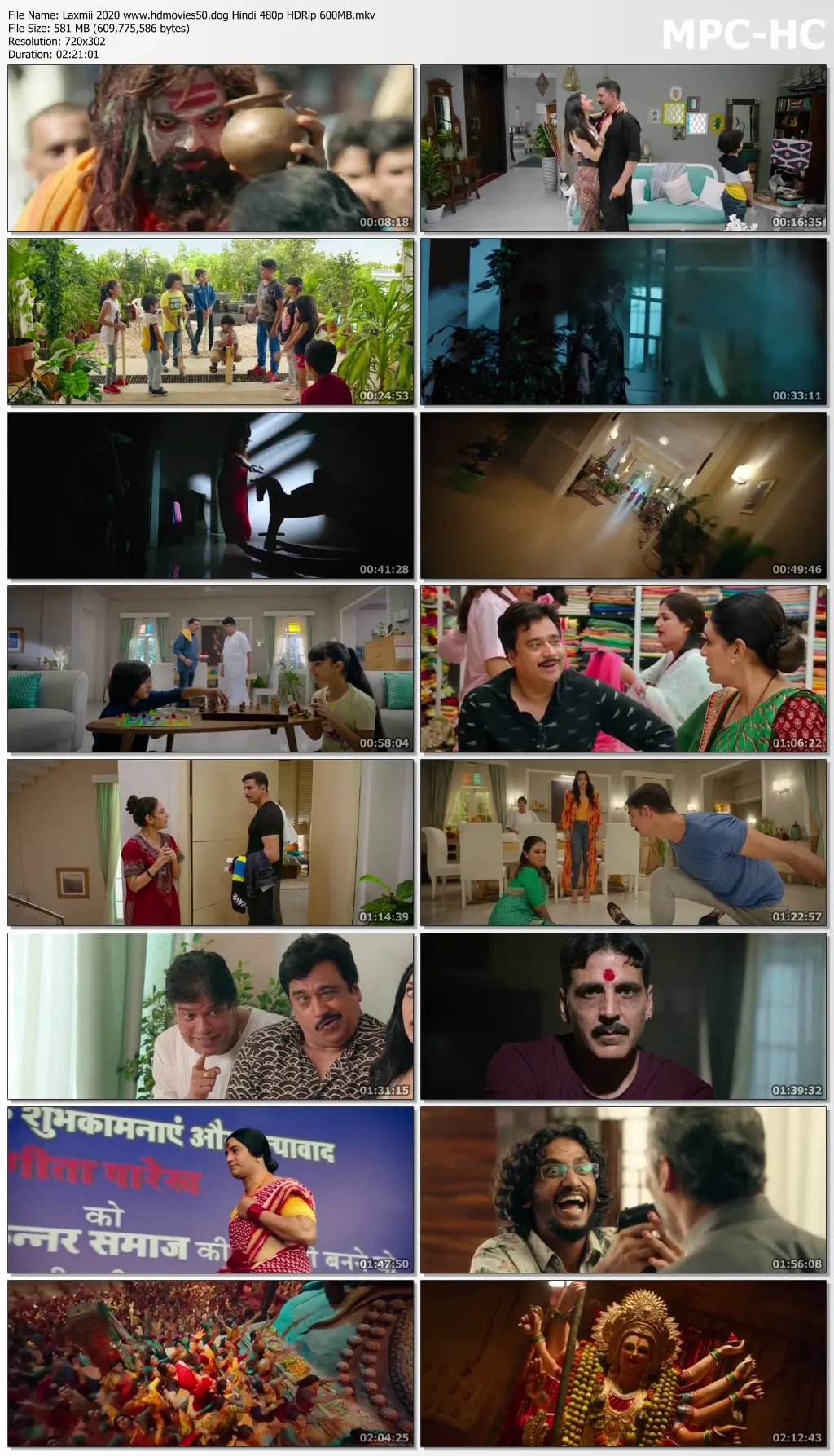 Laxmii 2020 Hindi 720p HDRip 1.3GB Download