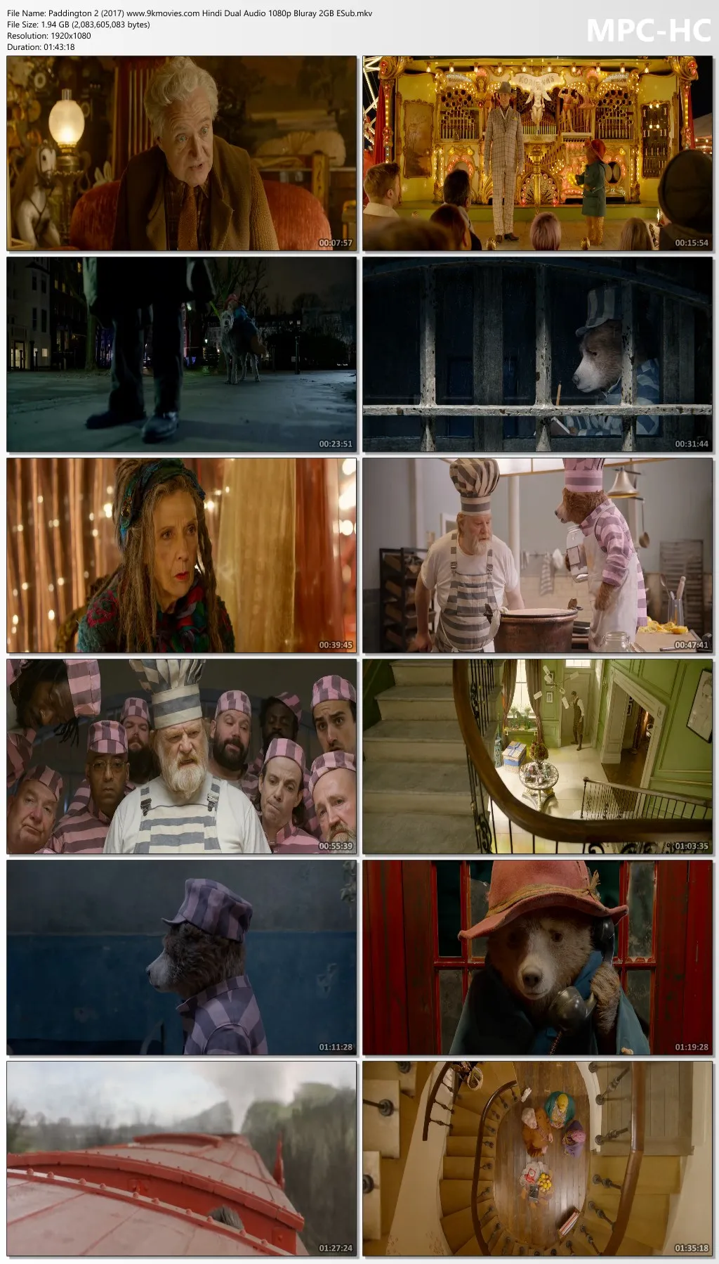 Paddington 2 2017 Hindi Dual Audio 1080p | 720p | 480p Bluray ESub Download