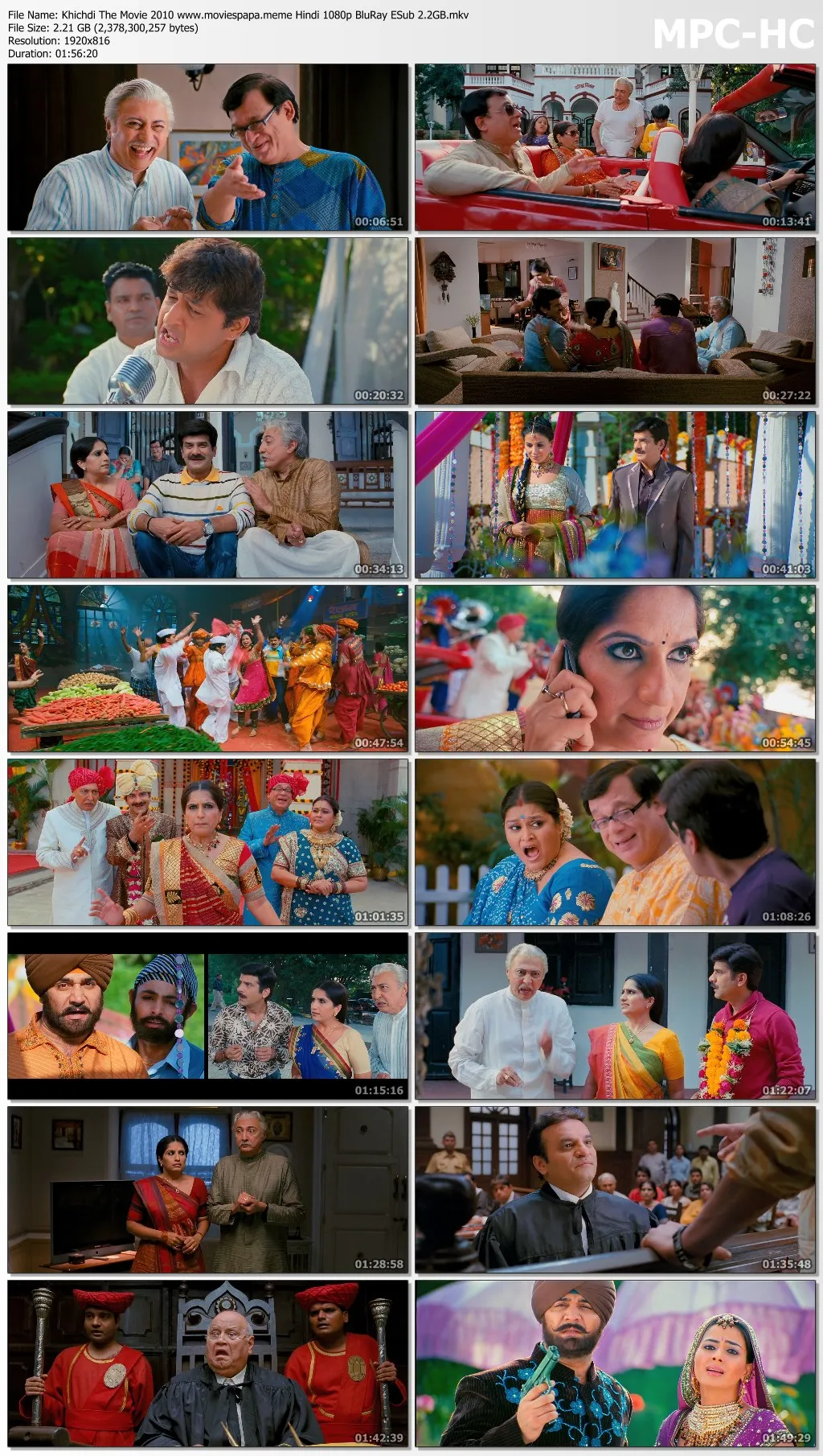 Khichdi The Movie 2010 Hindi 1080p | 720p | 480p BluRay ESub Download