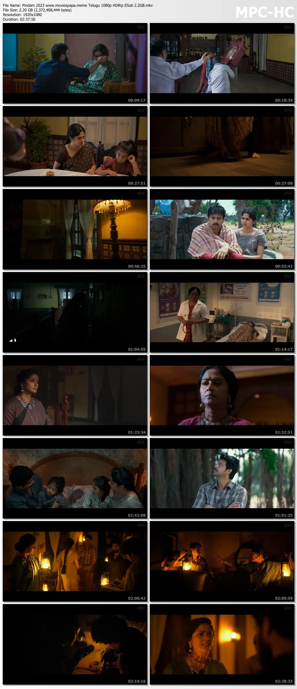 Pindam 2023 Telugu 1080p | 720p | 480p HDRip ESub Download