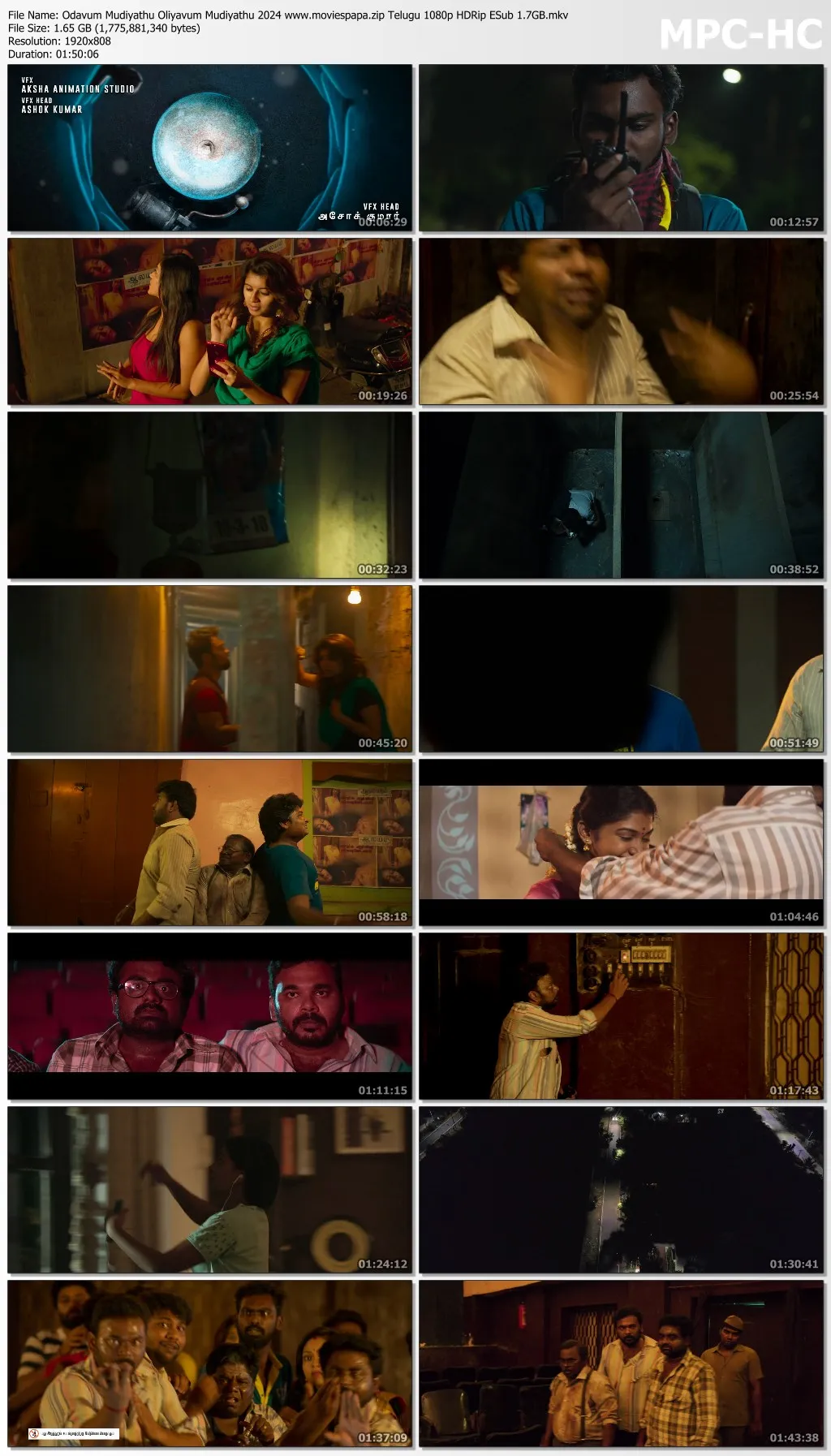 Odavum Mudiyathu Oliyavum Mudiyathu 2024 Telugu 1080p | 720p | 480p HDRip ESub Download