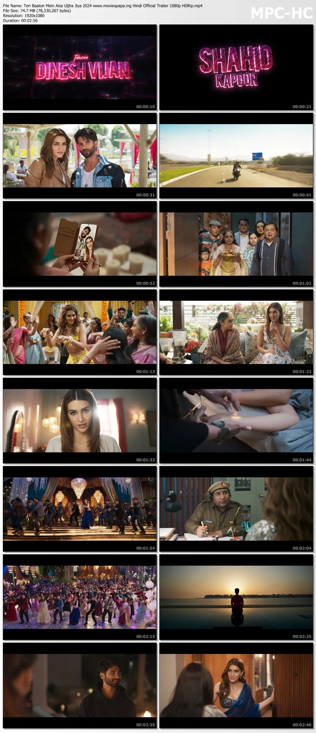 Teri Baaton Mein Aisa Uljha Jiya 2024 Hindi Official Trailer 1080p HDRip Download