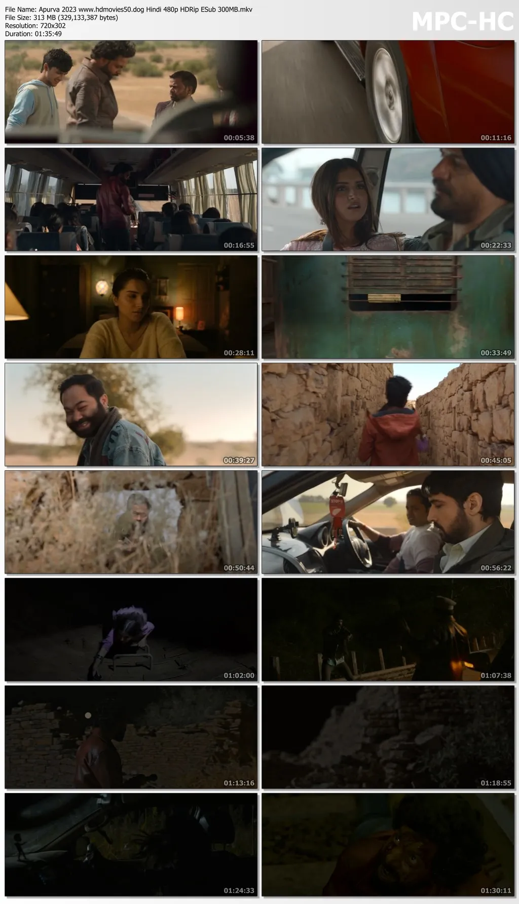 Apurva 2023 Hindi 720p HDRip ESub 900MB Download