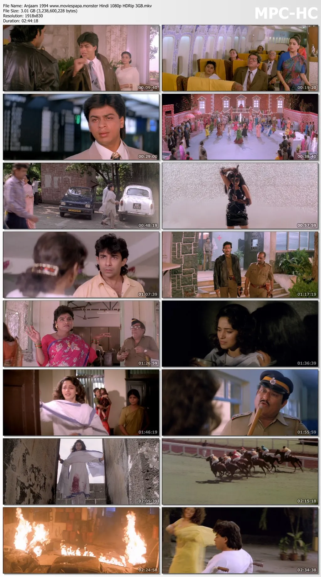 Anjaam 1994 Hindi 1080p | 720p | 480p HDRip Download